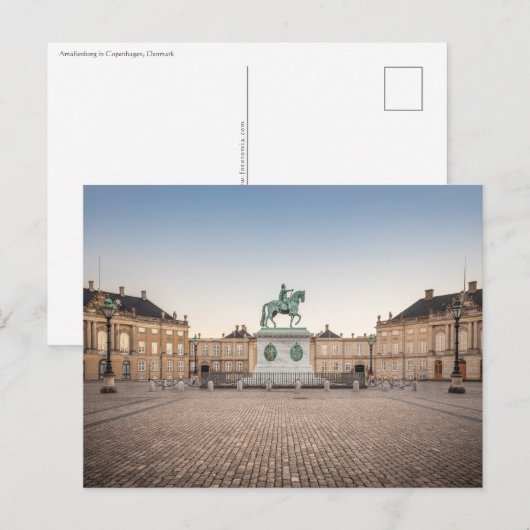 Carte Postale Copenhague Danemark (Devant / Derrière)