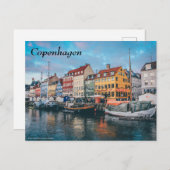 Carte Postale Copenhague Danemark (Devant / Derrière)