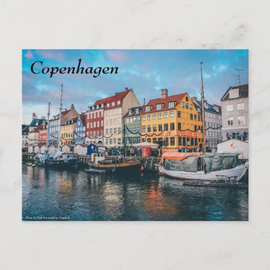 Carte Postale Copenhague Danemark (Devant)