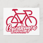 Carte Postale Copenhague Danemark Cyclisme (Devant)