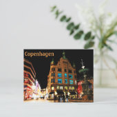 Carte Postale Copenhague, Danemark la nuit (Debout devant)