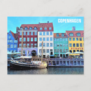 Carte Postale Copenhague Danemark Nyhavn Photo de voyage