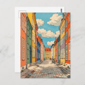 Carte Postale Copenhague Danemark vintage (Devant / Derrière)