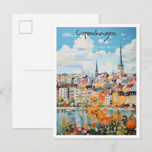 Carte Postale Copenhague Danemark Voyage Esthétique