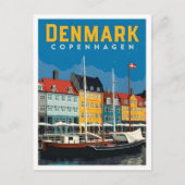 Carte Postale Copenhague Danemark Voyage Rétro (Devant)