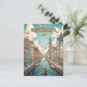 Carte Postale Copenhague Danemark Voyages (Debout devant)