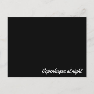 Carte postale Copenhague la nuit