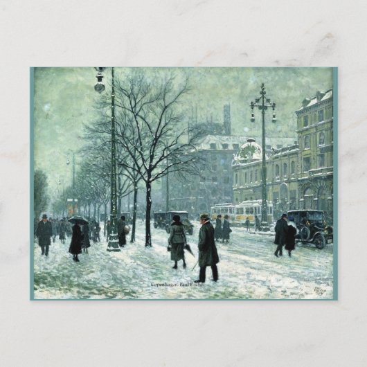 Carte Postale Copenhague par Paul Fischer (Devant)