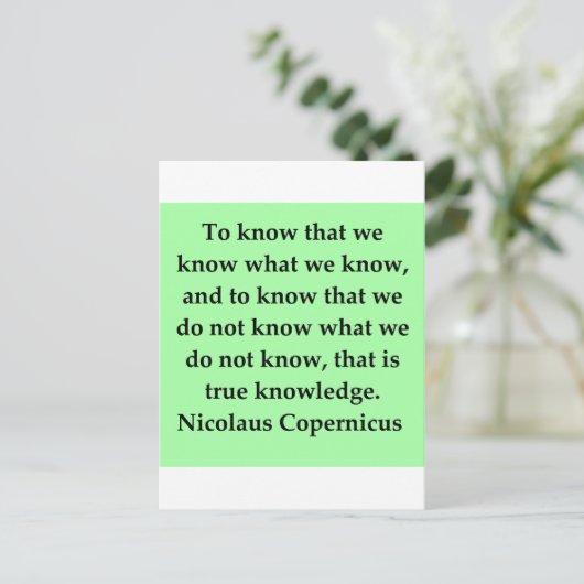 Carte Postale copernic (Debout devant)