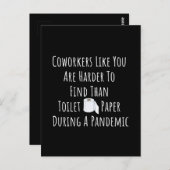 Carte Postale Copie de collègues comme vous êtes plus difficile  (Devant / Derrière)