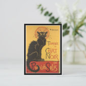 CARTE POSTALE COPIE DE LE CHAT NOIR (Debout devant)