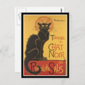 CARTE POSTALE COPIE DE LE CHAT NOIR (Devant / Derrière)