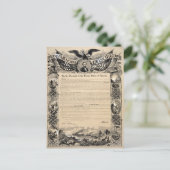 Carte Postale Copie de proclamation d'émancipation (Debout devant)