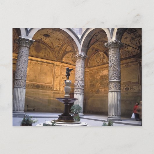 Carte Postale Copie de Putto avec dauphin par Andrea del (Devant)