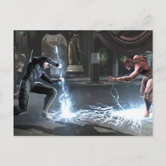 Carte Postale Copie d'écran : Nightwing contre l'éclair (Devant)