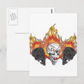 Carte Postale Copie des crânes flambants (Devant / Derrière)