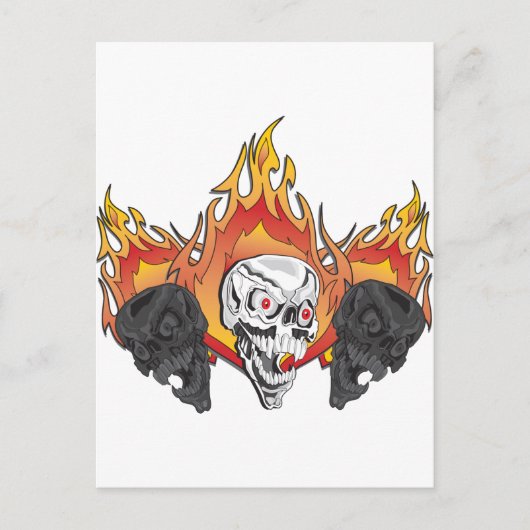 Carte Postale Copie des crânes flambants (Devant)