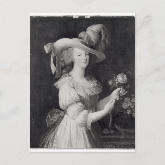 Carte Postale Copie d'un portrait de Marie-Antoinette (Devant)