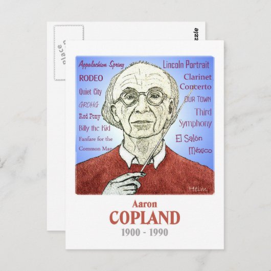 Carte Postale Copland (Devant / Derrière)