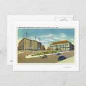 Carte Postale Copley Plaza et vue Carré du public (Devant / Derrière)