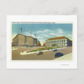 Carte Postale Copley Plaza et vue Carré du public (Devant)