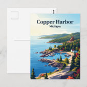 Carte Postale Copper Harbor, Michigan (Devant / Derrière)