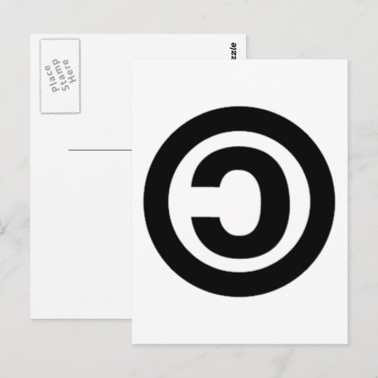 CARTE POSTALE COPYLEFT (Devant / Derrière)