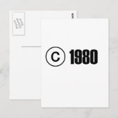 Carte Postale Copyright 1980 (Devant / Derrière)