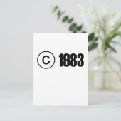 Carte Postale Copyright 1983 (Debout devant)