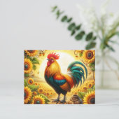 Carte Postale Coq (Debout devant)