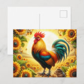 Carte Postale Coq (Devant / Derrière)