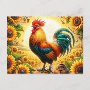 Carte Postale Coq