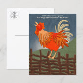 Carte postale Coq Café par 10 (Devant / Derrière)