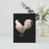 CARTE POSTALE COQ DE NATURE POULE STYLE FORET (Debout devant)