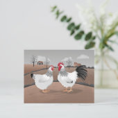 Carte Postale Coq et Poule (Debout devant)