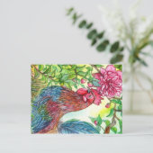 Carte Postale Coq par Peony (Debout devant)