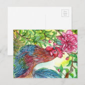 Carte Postale Coq par Peony (Devant / Derrière)