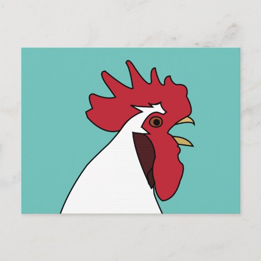 Carte Postale Coq Poule (Devant)
