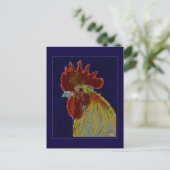 Carte Postale Coq : tête libre (Debout devant)