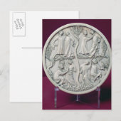 Carte Postale Coque miroir représentant des scènes courtoises, c (Devant / Derrière)