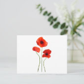 Carte Postale coquelicot (Debout devant)