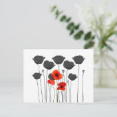Carte Postale coquelicot (Debout devant)