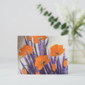 Carte Postale Coquelicot orange sauvage (Debout devant)