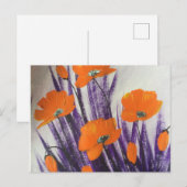 Carte Postale Coquelicot orange sauvage (Devant / Derrière)