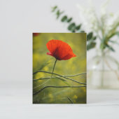 Carte postale Coquelicot simple (Debout devant)