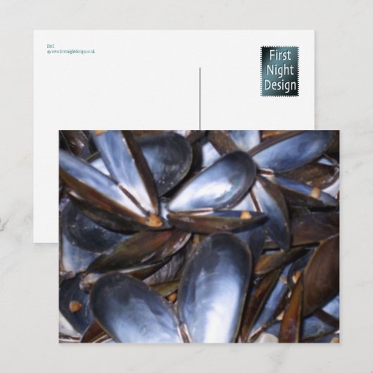 Carte postale Coques de moules (Devant / Derrière)