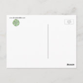 Carte postale Coquillage coloré (Dos)