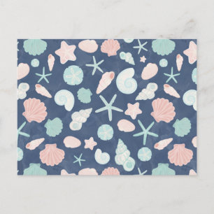 Carte Postale Coquillages Côtiers Plage & Océan Design