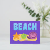 Carte Postale Coquillages De Plage (Debout devant)