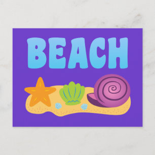 Carte Postale Coquillages De Plage
